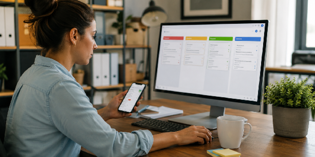 A professional shows how one app helps to manage your life with just color-coded task priorities